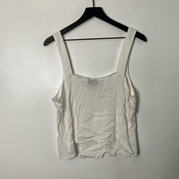 ModCloth Ivory Sleeveless Crop Tank Top - Picture 4 of 4